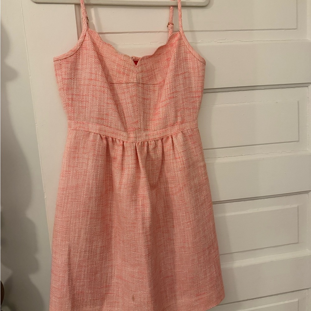 Pink Tweed Sundress - Cute Spaghetti Strap Dress